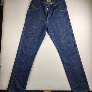 Wrangler 20X Men’s 36x36 Style 222 Vintage Boot Jeans Dark Blue Denim Western